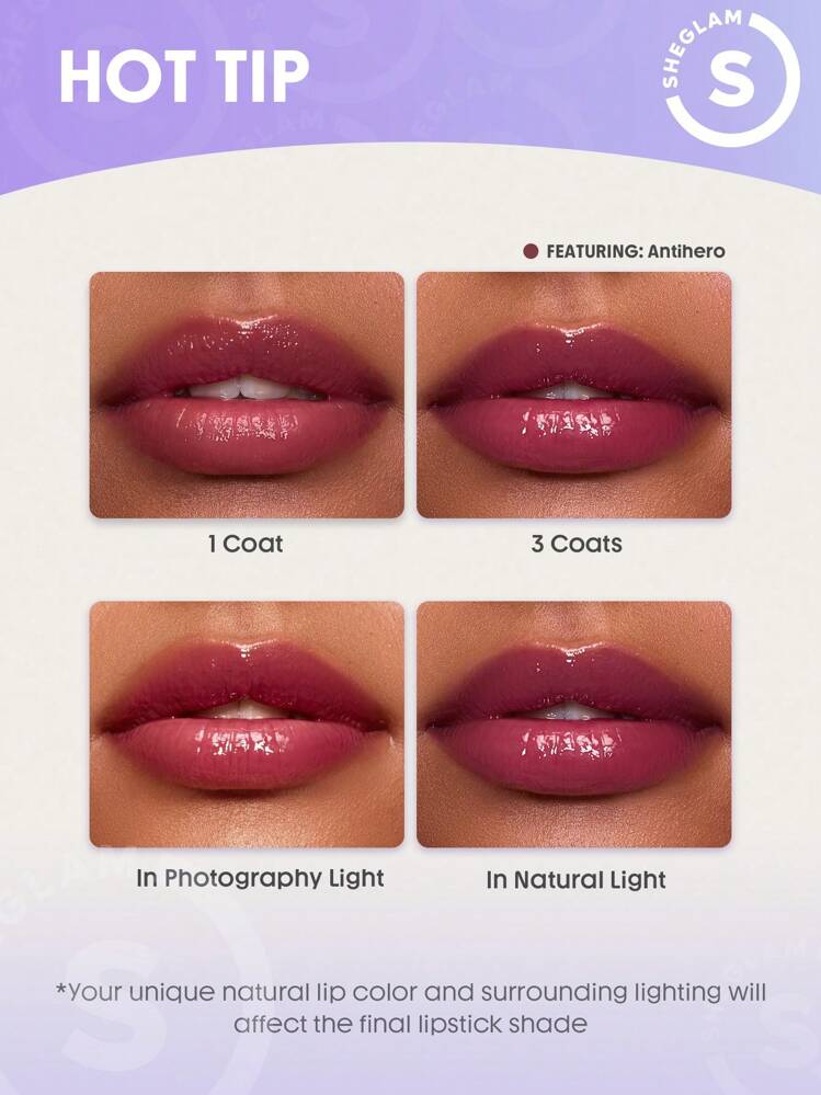 Harley Quinn X SHEGLAM Villainous Misfits Lip Jam Conjunto 3 PeçAs Brilho Labial Hidratante Antiaderente Cuidados Labiais Hidratante Lip Honey Lip Combo Marca Beleza Maquiagem Maquiagens CosméTico Para Mulheres E Garotas Perfeito Para Outono E Inverno Ideal Para Y2K Moda Elegante Adequado Para AniversáRio Dia Das MãEs Carnaval Prenda Festa De Pronto Melhor Cor - Multicolorido - Visão 6