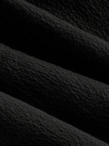 SHEIN Girlism Đầm dự tiệc màu trơn trễ vai cổ chữ thập nhún eo xếp lớp nhiều lớp cho bé gái tuổi teen - màu đen - Xem 5