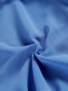 Women's Party Dress,Elegant Round Neck Sleeveless Waist Cinched Irregular Ruffle Sequin Chiffon Patchwork , Christmas Party Dress - Blue - View 7