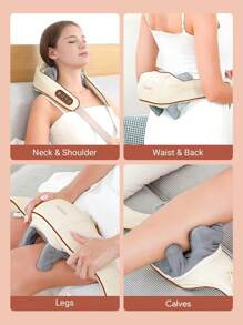 Teckwe Masajeador eléctrico de hombro y cuello 8D, masajeador de cuello con calor, almohada de masaje Shiatsu para el cuello, la espalda, los hombros y los músculos trapezoidales, regalo para hombres, mujeres, mamá, papá, regalo navideño, un regalo de salud para personas mayores, imprescindible para otoño e invierno, artículos esenciales para camping, vacaciones y accesorios de camping