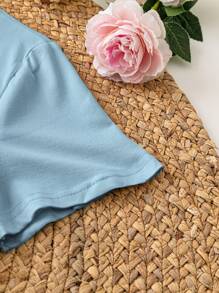 INAWLY Camiseta de mujer de cuello redondo, de estilo minimalista, para uso diario casual, con estampado gráfico