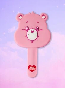ROMWE X Care Bears 1pc  Handheld Silicone Makeup Mirror - Pink - View 1