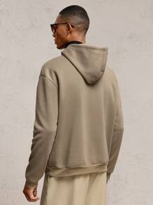 AKNOTIC Business Casual Sudadera con capucha holgada de manga larga con cordón, estampado de letras en marrón, con forro térmico, casual para otoño/invierno, adecuada para uso diario con accesorios de letras metálicas, sudadera estilo vacaciones vintage, para amigos, esposo, novio