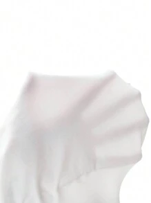 Chiquease Off Shoulder Ruched Detail Ruffle Hem Dress - White - View 7