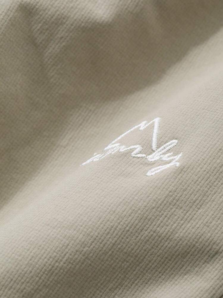 Men's Front Lace-Up Pocket Letter Print Casual Pants, Simple Daily Wear Men Joggers