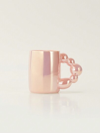 Joivida 1pc Handcrafted Ceramic Mug With Pearl Handle
Perfect For Coffee, Tea, And Breakfast | Microwave Friendly And Lead-Free | Ideal Gift For Couples, Parents, Bosses | Mother's Day Gift, Graduation Season Present, Father's Day Gift | Minimalist Aesthetic Room Decor | Elegant Living Decor | High-End Cafe And Bar Counter Supplies | Party Use Essential