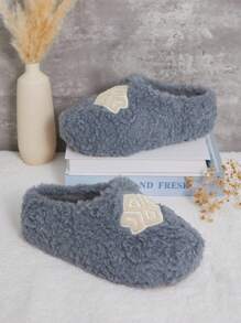 SHUZIA 女士别致可爱蓬松浅蓝色时尚卧室户外厚底拖鞋 - 淺藍色 - 查看 2