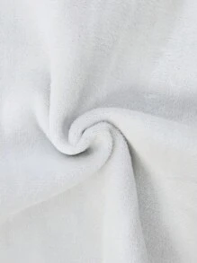 SHEIN Jong meisje & Jong meisje 3D bloemen gebreide samengestelde fleece capuchontrui met gebogen zoom, geschikt voor casual dagelijks gebruik