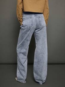 WESTFADE Premium 91% Cotton Denim 90s Straight Leg Jeans
