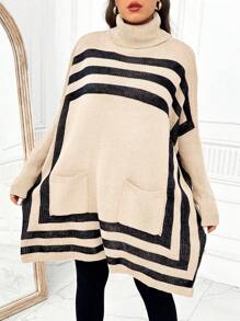 SHEIN LUNE Plus Size Pullover Sweater, Minimalist Style Casual Daily Wear, For Winter Knit Pullover Fall Outfit