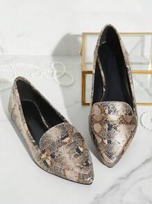 SHUZIA Zapatos planos de punta puntiaguda versátiles y casuales