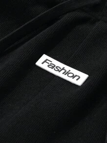 DAZY 男士字母印花抽绳腰口袋直筒宽松休闲裤男士慢跑裤