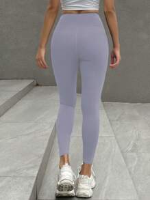 DAZY Women's Solid Color Elastic Waist Casual Leggings With Thermal Lined