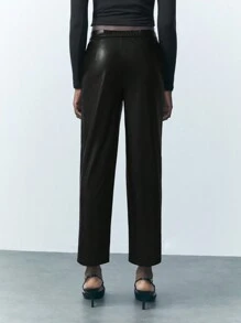 Maija Pantalon décontracté simple de couleur unie pour femme, tenues d'automne