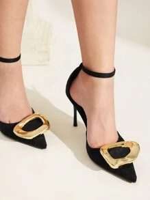 CUCCOO CHICEST Escarpins mode à talons hauts pour femmes avec bout pointu et cloutés