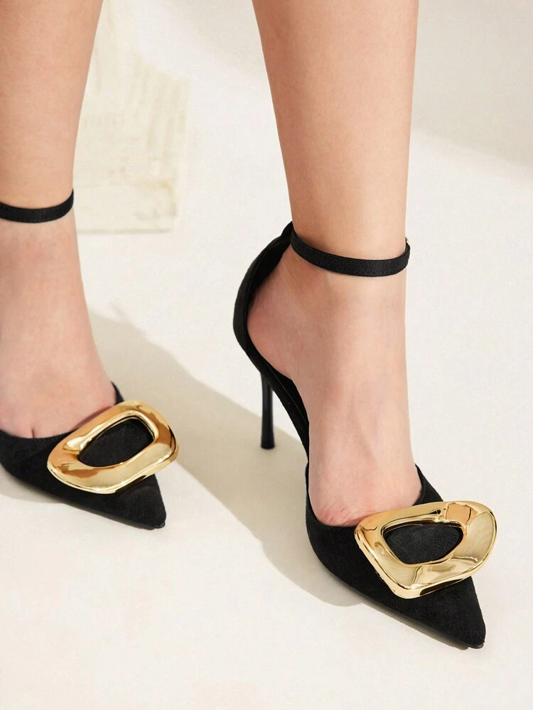 CUCCOO CHICEST Pointed Toe Studded Fashionable Women High Heel Pumps