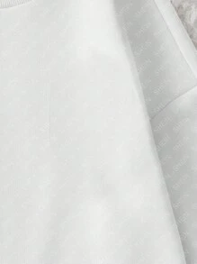 INAWLY Women Crew Neck Long Sleeve Casual Embroidered Pattern Sweatshirt , Graduation, Teachers For Women, Back To School Pullover Fall - White - View 4