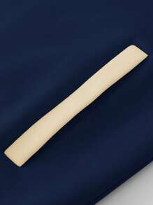 Manfinity Roughcore Men's Casual Street Style Slogan Print Contrast Color Varsity Bomber Baseball Jacket, For Fall