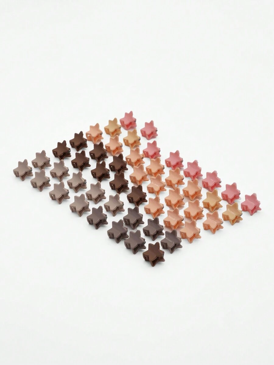 SUMWON 50 件装多色迷你星星发夹（适合女孩） - 彩色 - 查看 1