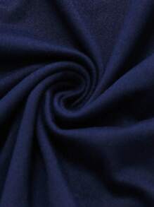 SHEIN Clasi Damen Große Größen elegantes einfarbiges Patchwork Party Kleid