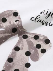 Dazy Kids 少女圆领针织印花 T 恤（秋季）