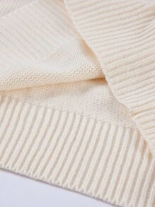 Manfinity Homme Men's Contrast Striped Printed Crew Neck Long Sleeve Sweater - Apricot - View 3