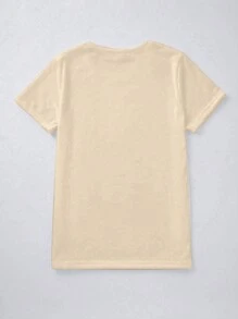 SHEIN Unity Trang phục đi nghỉ mát, Mùa xuân, Trang phục nghỉ dưỡng cho nữ, Trang phục mùa xuân dành cho phụ nữ - Màu be - Xem 2