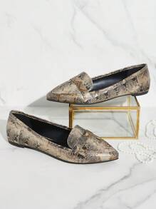 SHUZIA Zapatos planos de punta puntiaguda versátiles y casuales