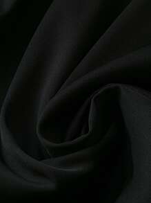 SHEIN Clasi Váy ngắn tay dài thắt eo trang trí chi tiết màu đen - màu đen - Xem 4