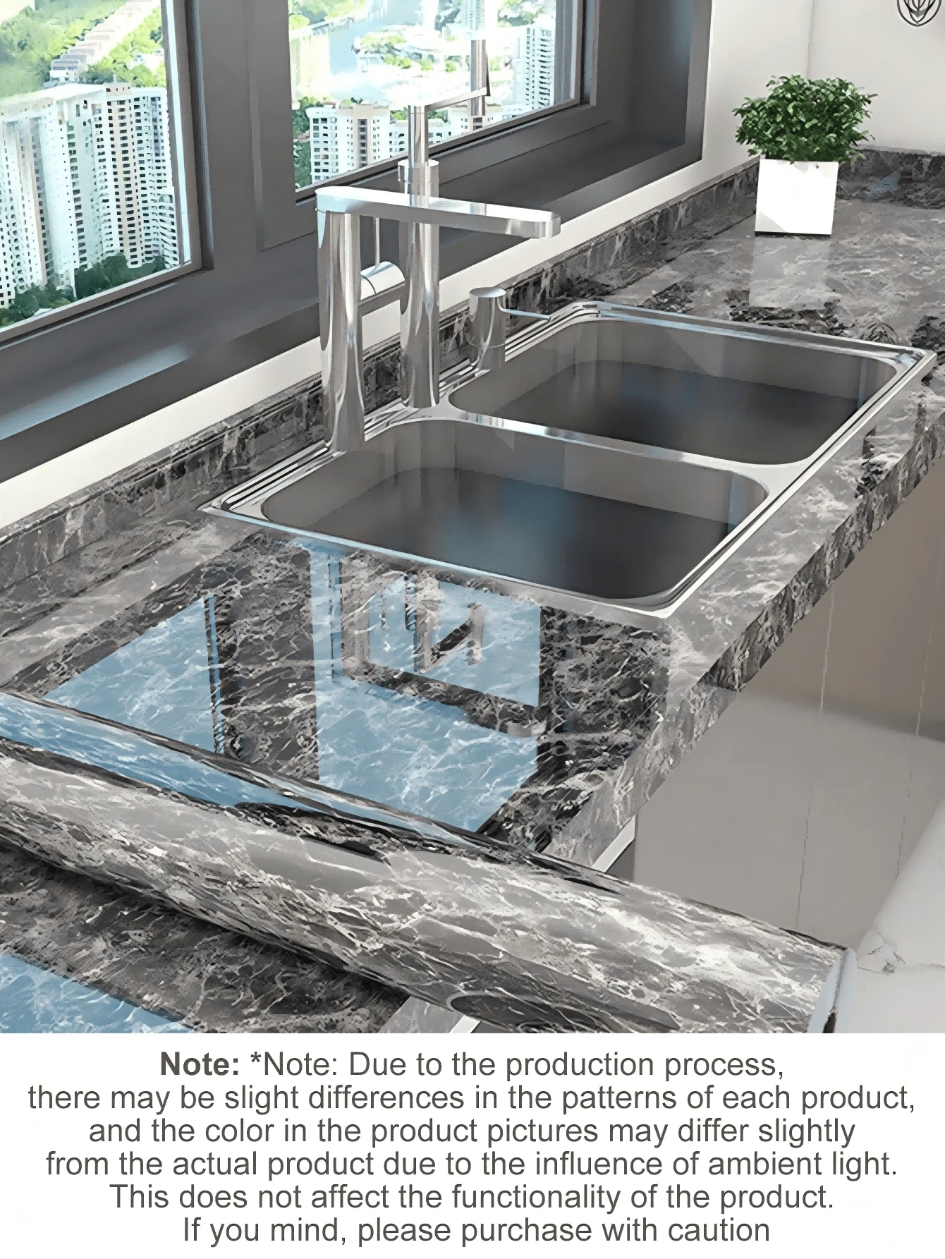 1roll PET Kitchen Sticker, Modern Marble Pattern Waterproof Oil Proof Kitchen Wall Decal For Kitchen Decoration All Year Use Valentine's Day, Valentines Wedding, Birthday