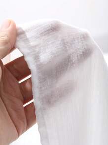 Dazy Plus Plus Size Off-Shoulder White Long Sleeve Blouse Top With Flared Sleeve And Waist Cinching, Spring/Summer/Autumn, Ruffle - White - View 4