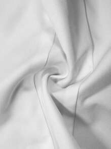 Chiquease Camisa casual elegante de manga larga con escote en V, botones frontales y aplicaciones florales para mujer - Blanco - Ver 7