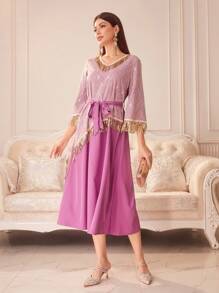 CUCCOO TILAWA Pointed Toe High Heel Sparkly Party Pumps For Women Spring Shoes Spring Break Easter Prom Heels - Champagne - View 9