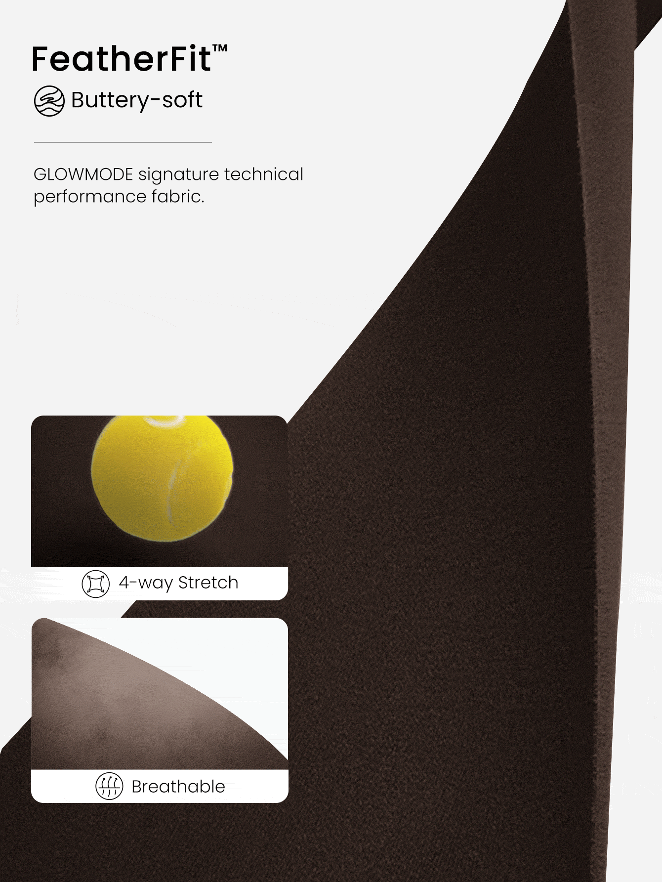 GLOWMODE 女士运动夹克 - 巧克力棕 - 查看 4