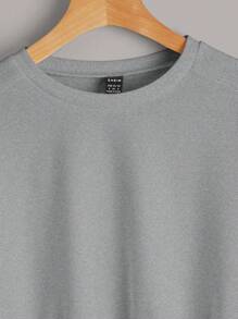 Muchica Set de 2 sudaderas básicas de punto con cuello redondo para mujer - Azul Marino - Ver 7