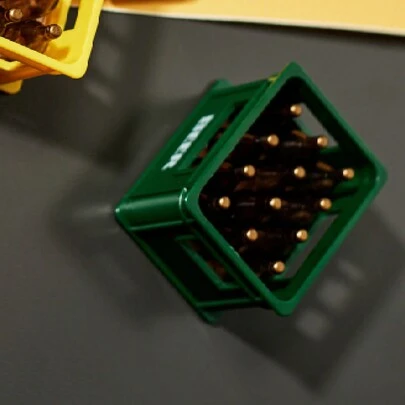 Joivida 1 个开瓶器、冰箱贴纸开瓶器、绿色篮子形状派对开瓶器、创意冰箱贴纸、父亲节礼物、男士/男友礼物、派对使用、派对礼物、吧台使用、高端咖啡厅用品、生日礼物