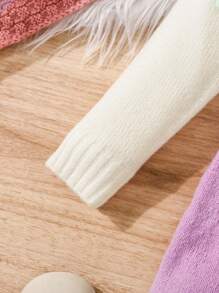 2 Stücke/Set aus bunter Blumen-Stickerei Strickjacke und Rock für Kleine Mädchen - Verschiedenfarbig - Übersicht 5