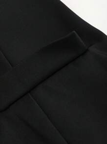 SHEIN Unity Đầm ôm body không tay màu trơn đơn giản, đơn giản và thời trang để mặc hàng ngày - màu đen - Xem 5