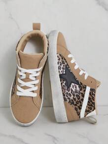 SHUZIA 女士时尚豹纹高帮 Super Star 运动鞋 - 彩色 - 查看 2