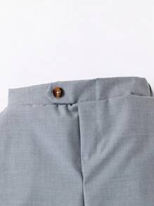 Young Boys Casual Plaid Pants, Versatile Gentlemanly Style Suitable For Pairing With Shirts, Jackets For School And Gatherings, Fits Ages 4-7, Suitable For Home, Outdoor, And School Wear