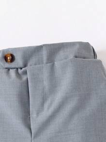 Young Boys Casual Plaid Pants, Versatile Gentlemanly Style Suitable For Pairing With Shirts, Jackets For School And Gatherings, Fits Ages 4-7, Suitable For Home, Outdoor, And School Wear