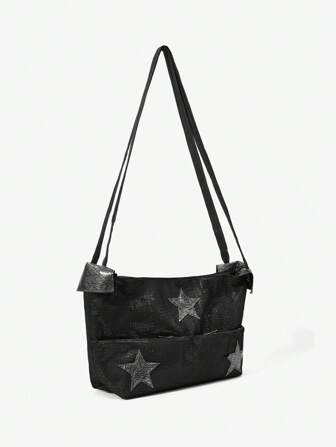 Grunge Punk Nueva bolsa de hombro informal de estilo gótico punk para mujer