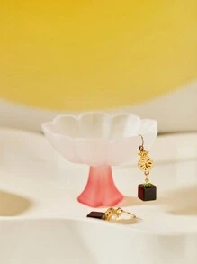 Joivida 1pc Jewelry Organizer, Elegant Flower-Shaped Pink Color Jewelry Tray , For Living Room Bedroom Decor, Dorm Essentials, Special Gifts , Rama Table Decor, Valentine's Day Gift, Mother's Day Gift, Graduation Gift, B&B Decor, New Year, Christmas Gift, Rama Table Decor, Wedding Decor, Gifts For Women/Girls/Girlfriend, Summer Home Decor - View 6