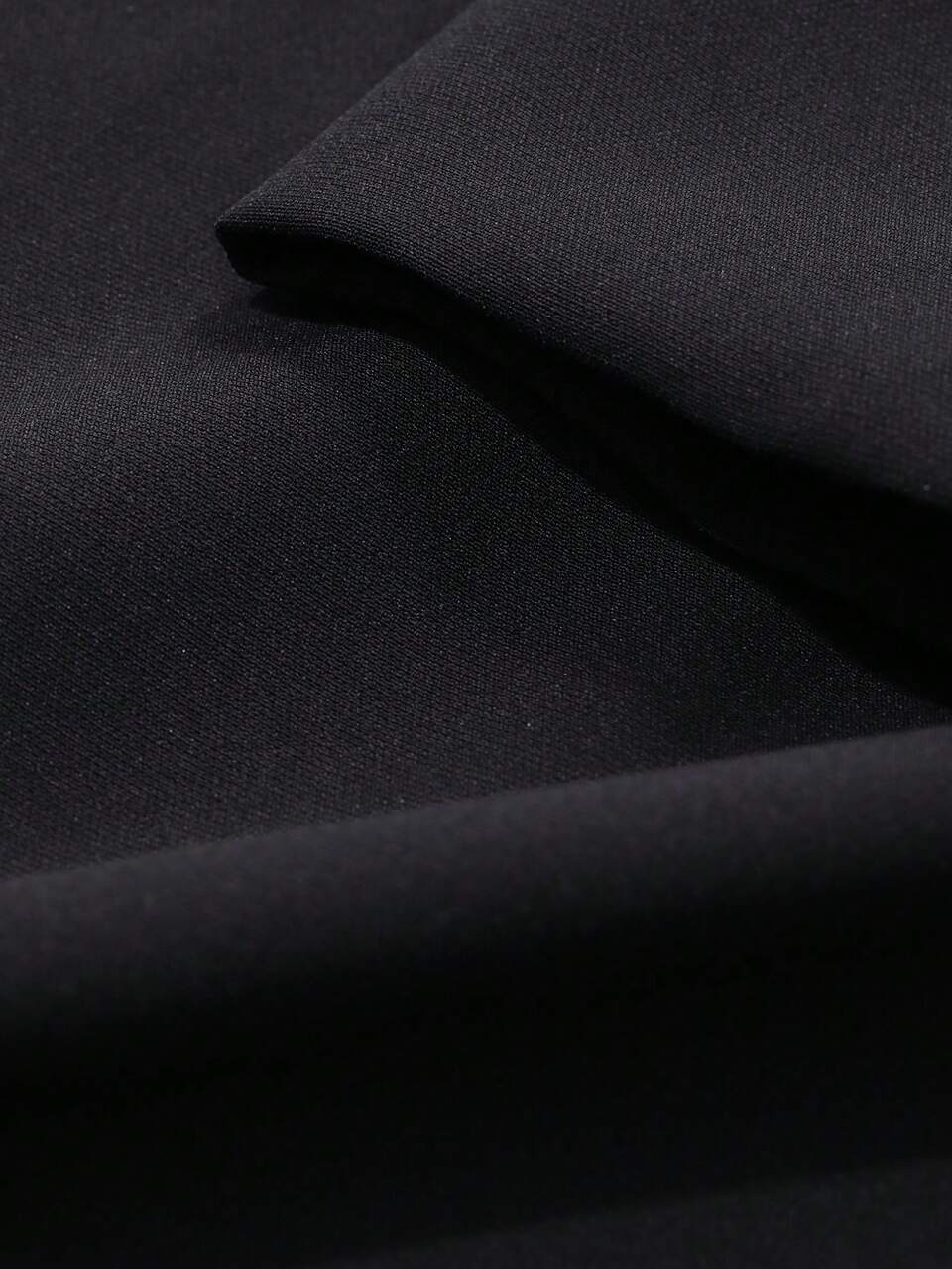Women Solid V-Neck Mid-Sleeve Simple Casual Midi Dress