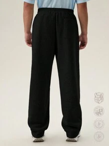 SWAVVY Men's Casual Loose Straight Drawstring Sweatpants