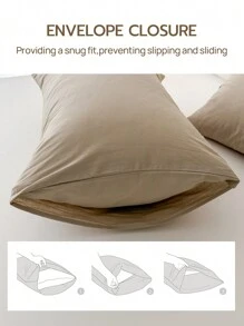 1 Stück Kissenbezug, garngefärbter Kissenbezug, Umschlagkissen, für Schlafzimmer