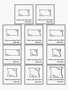 1 Stück Kissenbezug, garngefärbter Kissenbezug, Umschlagkissen, für Schlafzimmer