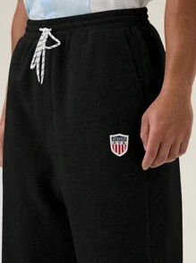 SWAVVY Men's Casual Loose Straight Drawstring Sweatpants