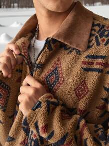 Manfinity VCAY Men's Woven Fashionable Casual  Patchwork Lightweight Jacket