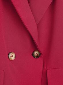SHEIN Clasi Conjunto de traje de mujer con blazer y falda plisada